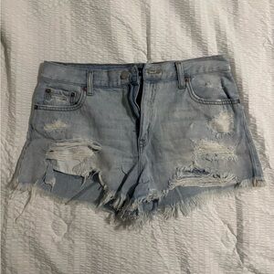 Aeropostale High Rise Jean Shorts